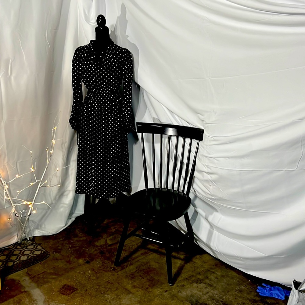 Anne Klein polka dot long sleeved dress New With Tags